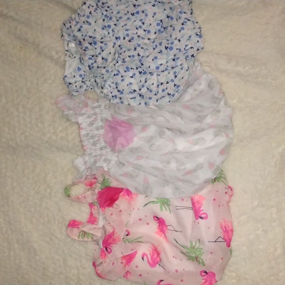 3 styles bubble dress 3-9m New without tags